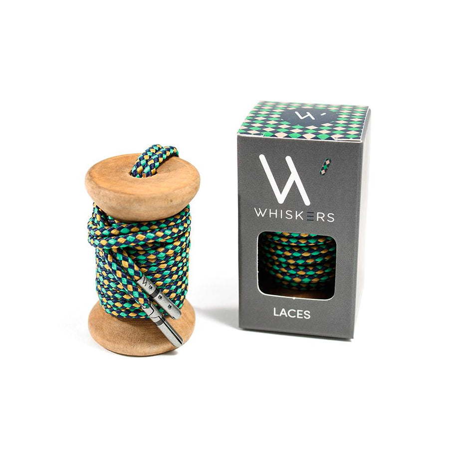 Navy Gold Green Braided Whiskers 33