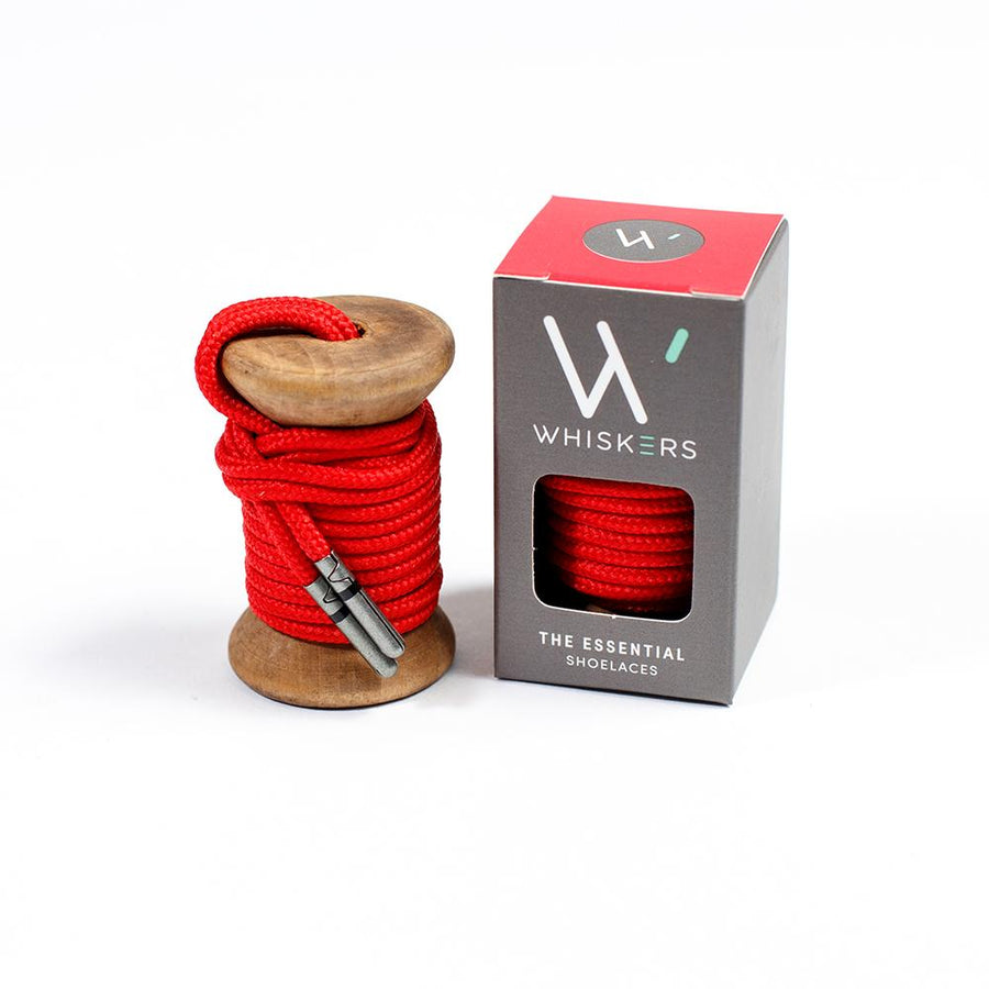 Whiskers Red Dress Shoelaces 33
